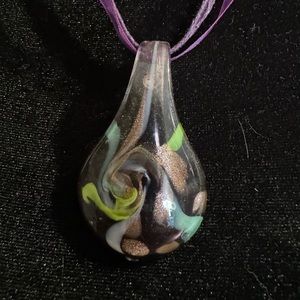 Murano Inspired Pendant Necklace